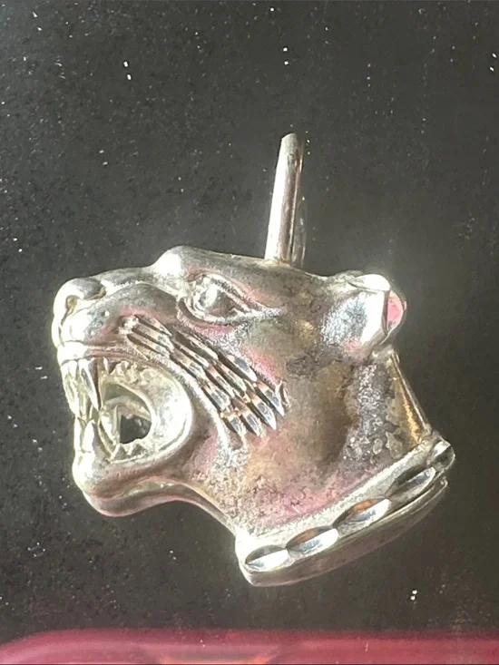 925 Silver Panther or Cougar Head Pendant