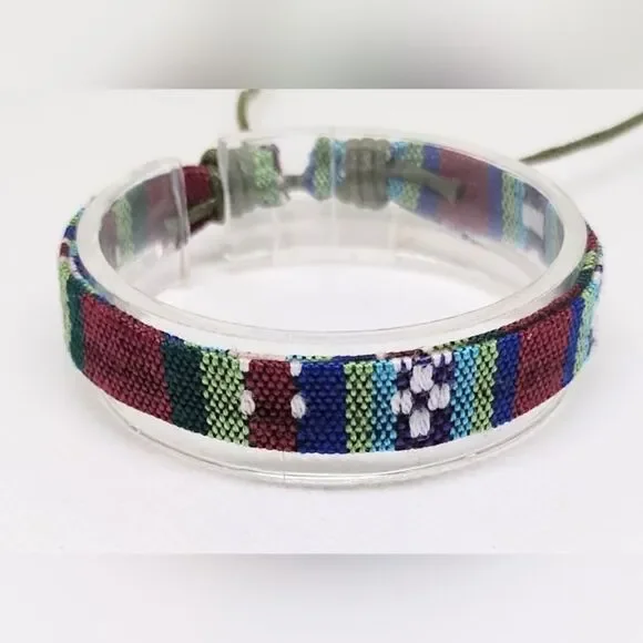 Men's bracelet‎ striped punk new e63