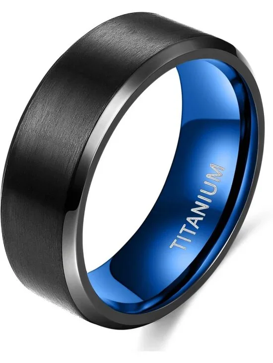Comfort Fit Matte Titanium Wedding Bands for Men & Women - 4MM to 10MM Sizes