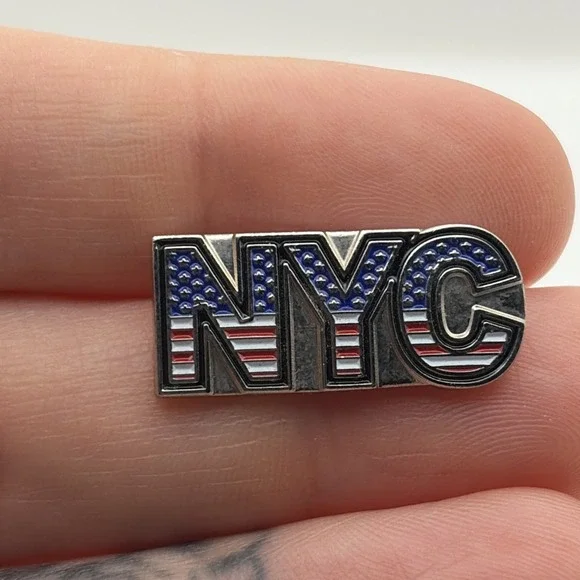 NYC American Flag New York City USA United States Of America Lapel Hat‎ Pin