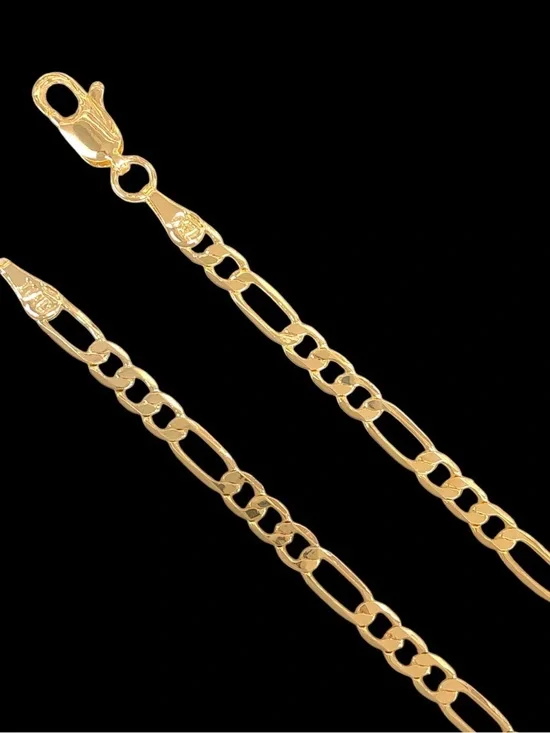 22” 18K Gold Figaro Chain