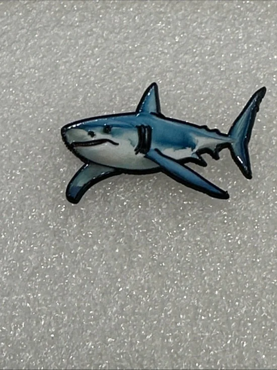 Blue Shark Enamel Pin