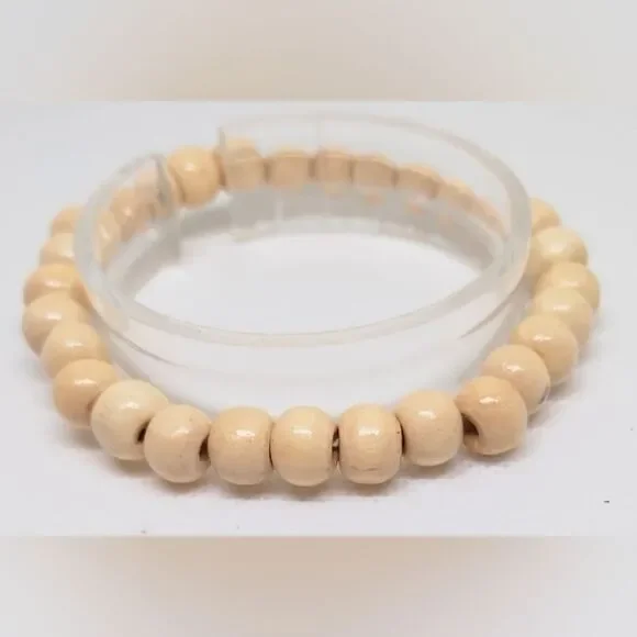 Men's bracelet beaded beads‎ brown new e77