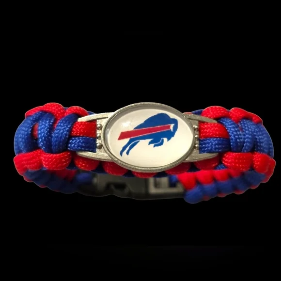 Buffalo Bills Red and Blue Paracord Bracelet