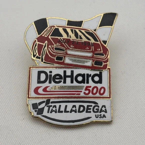 NASCAR DieHard 500 Talladega SuperSpeedway 1995 Lapel Hat Pin