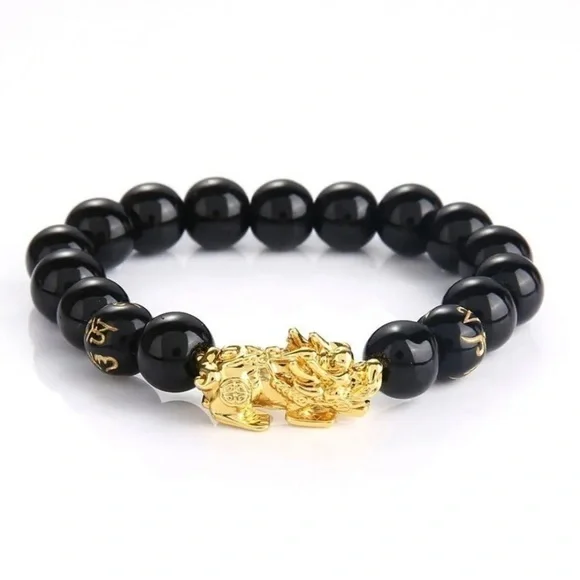 Feng Shui Pixiu Obsidian Bracelet