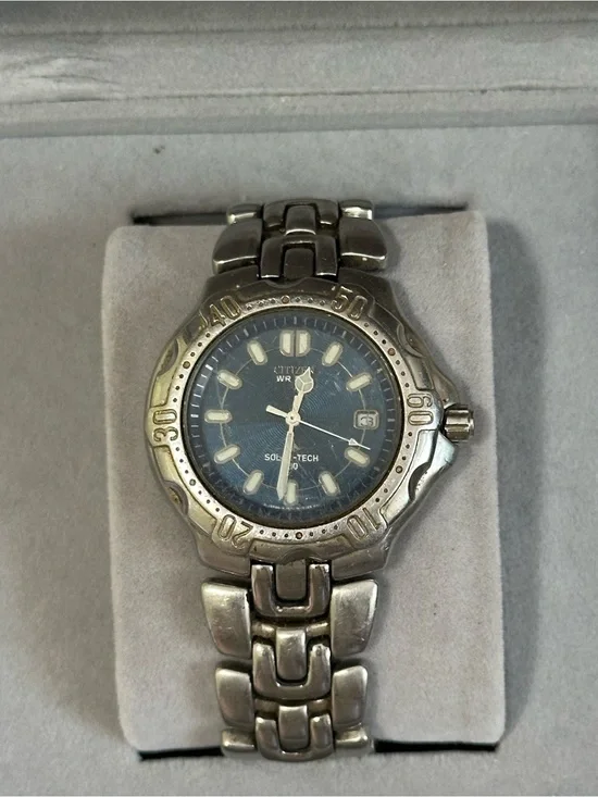 Citizen Titanium Eco Drive  WR 200 Solar Tech Watch