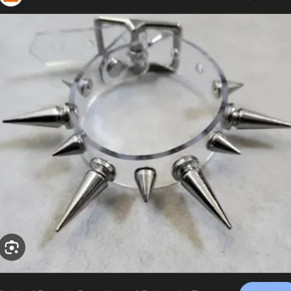 Edgy Silver Spiked Bracelet