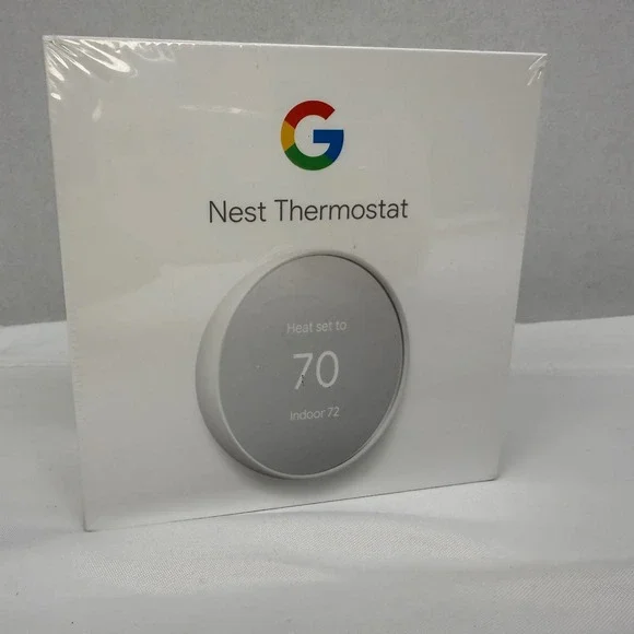 Google Nest Thermostat Smart Programmable WiFi Snow White GA01334-US New