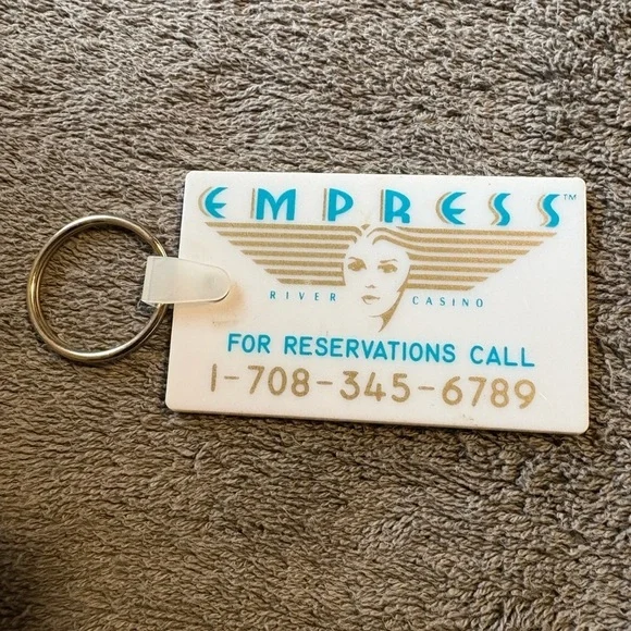 Vintage Empress Casino Hammond Indiana KeyFob Keychain - Gambling Collectible