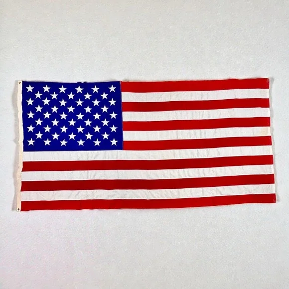 Valley Forge Flag Co US Flag 5x9.5 Red White Blue Good Embroidered Stars‎ Cotton