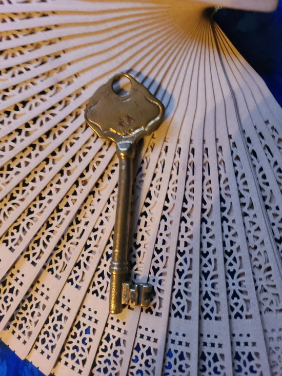 Vintage Gold-tone Skeleton Key
