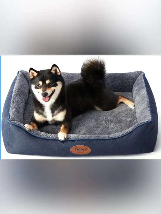 NWT - Tidore - Orthopedic Dog Bed Plush Blue