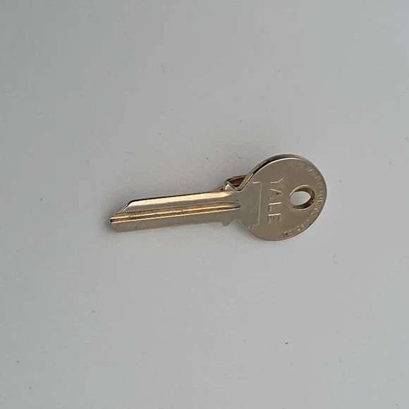 Vtg HICKOK USA Yale Key Tie Bar Clip Clasp‎ Gold Tone Excellent FREE $HIPPING!!