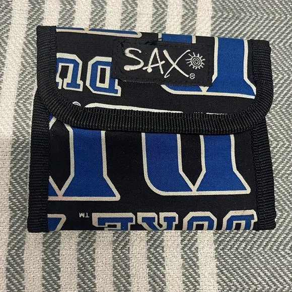 SAX DUKE Tri-Fold Wallet in Black and‎ Royal Blue