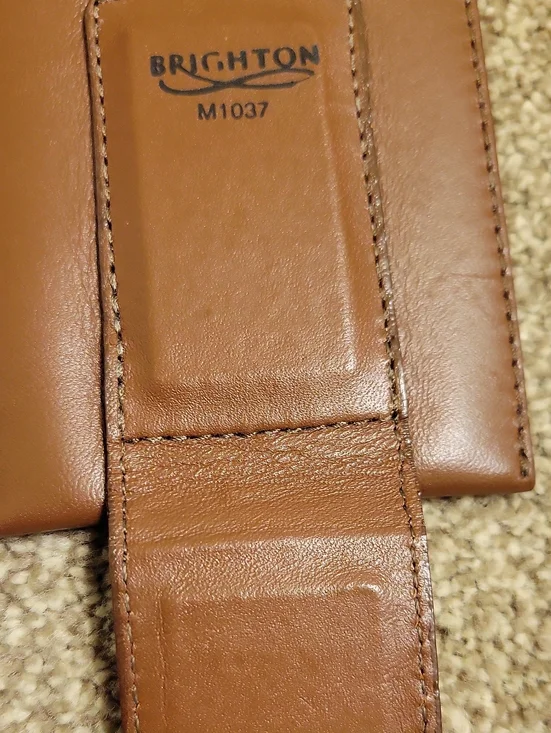 Brighton Men's Brown Leather Magnetic Money Clip. M1037