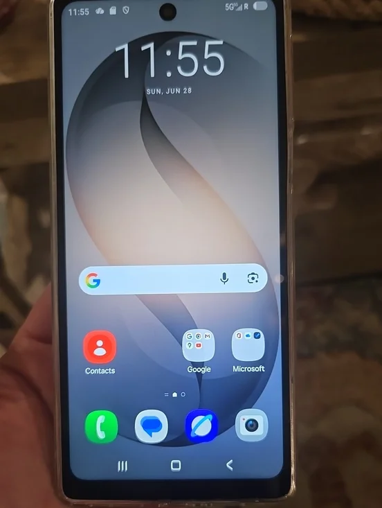 Samsung Smartphone with Black and Yellow Accents