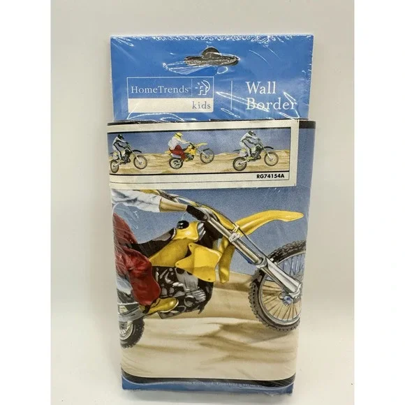 Dune Bike Biker Motorcycle Motocross Wallpaper Borders‎ 15 ft (5 yards) New