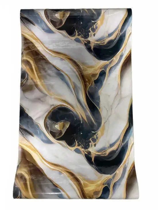 Abstract Fluid Marble Peel-and-Stick Contact Paper / Wallpaper Roll