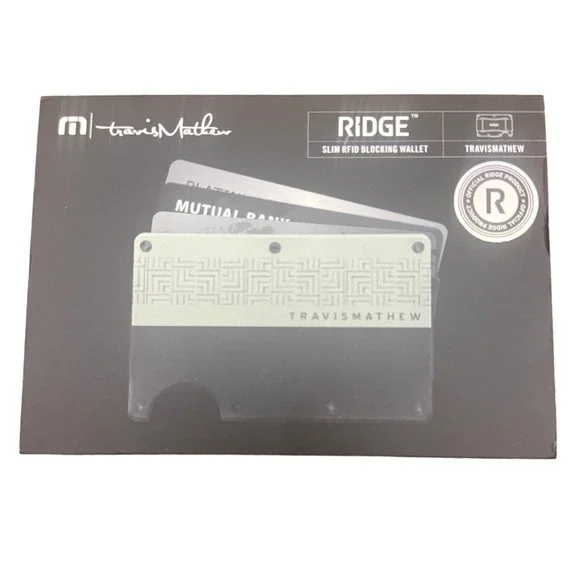 The Ridge X Travis Mathew Blocked Wallet NEW in Box