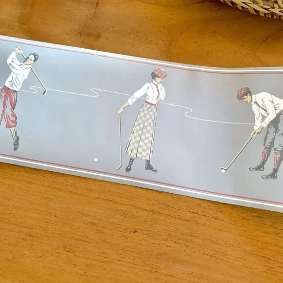York Wallcoverings Golfers Wallpaper Border