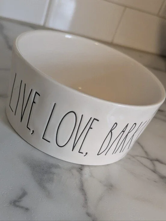 Rae Dunn Ceramic Dog Bowl