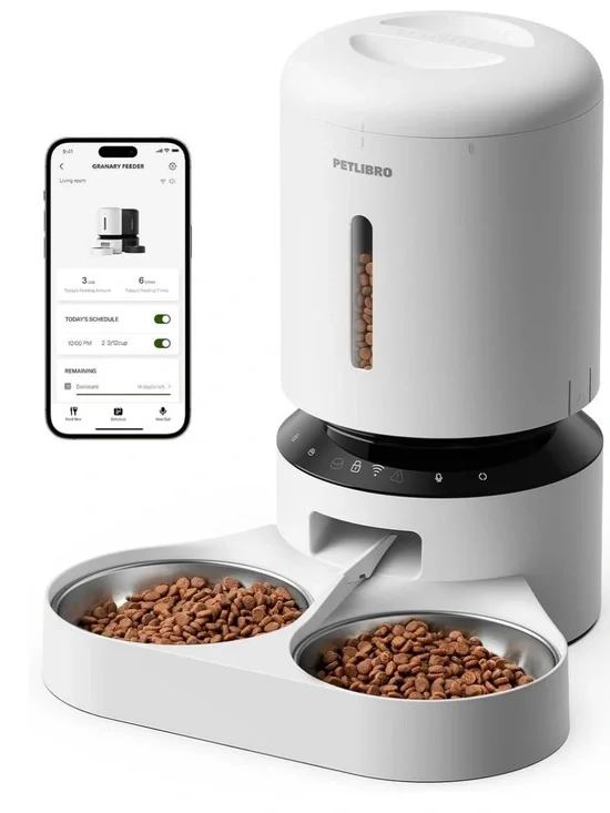 PETLIBRO Granary Smart Feeder Dual Bowl 5G WiFi Automatic Pet Feeder
