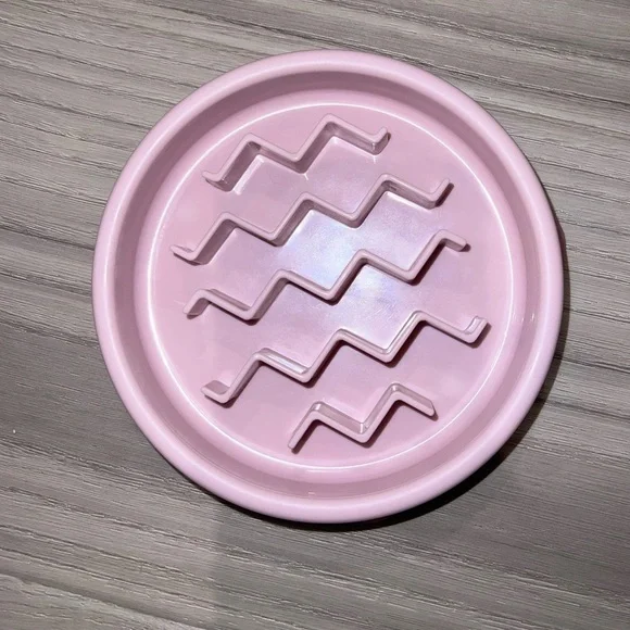 Pink Slow Feed Dog Bowl