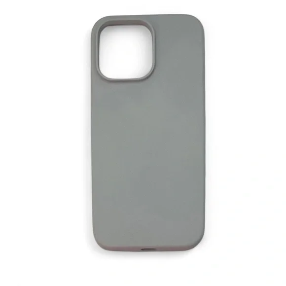 iPhone 14 ProMax Gray Silicone MagSafe Compatible Phone Case