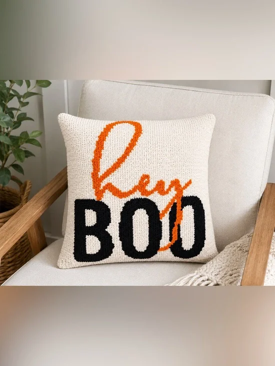 Anthropologie Shiraleah Hey Boo Pillow NWT