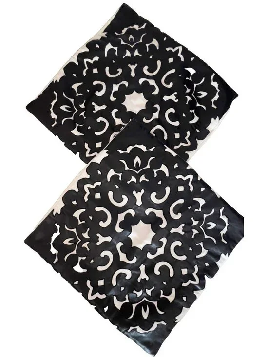PAIR haus Pillow Covers  Black & White 18