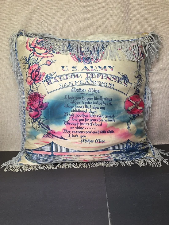 Vtg US Army Sweetheart 