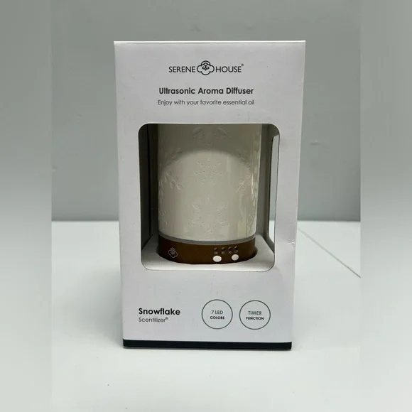 Serene House Ultrasonic Aroma Diffuser - Snowflake