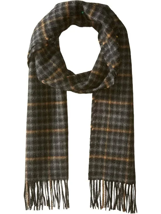 Ultra-Soft 100% Cashmere Scarf for Men - Patterned Winter Accessory, 66