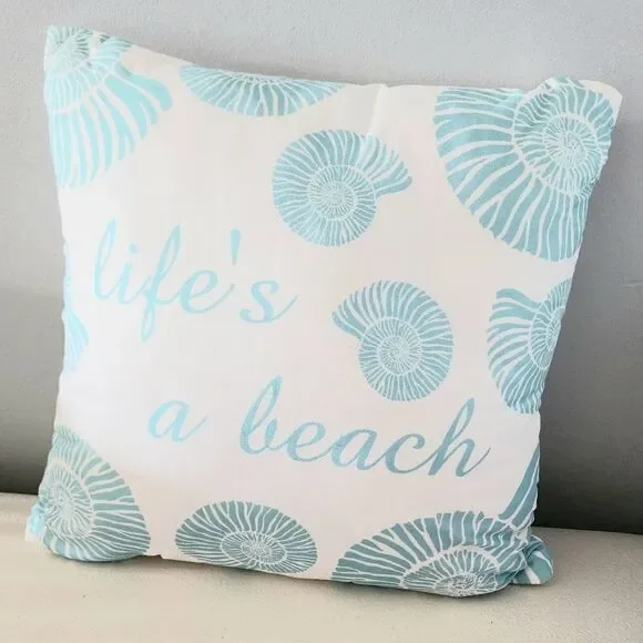 BEACH LIFE INDOOR OUTDOOR THROW PILLOW  17
