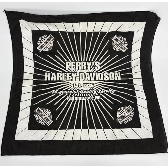 Perry Harley Davidson Kalamazoo Michigan Bandana 75th Anniversary
