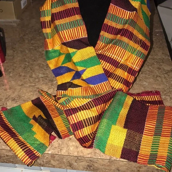 Beautiful Unisex Kente Cloth Scarf