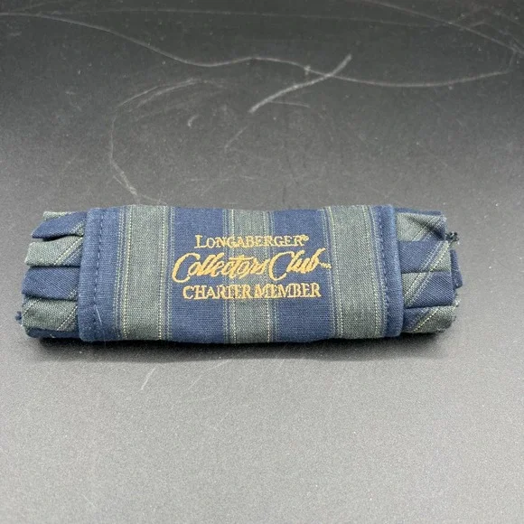 💙 Longaberger Charter Member Handle Gripper – Collectors Club Stripe–19‑1643C💙