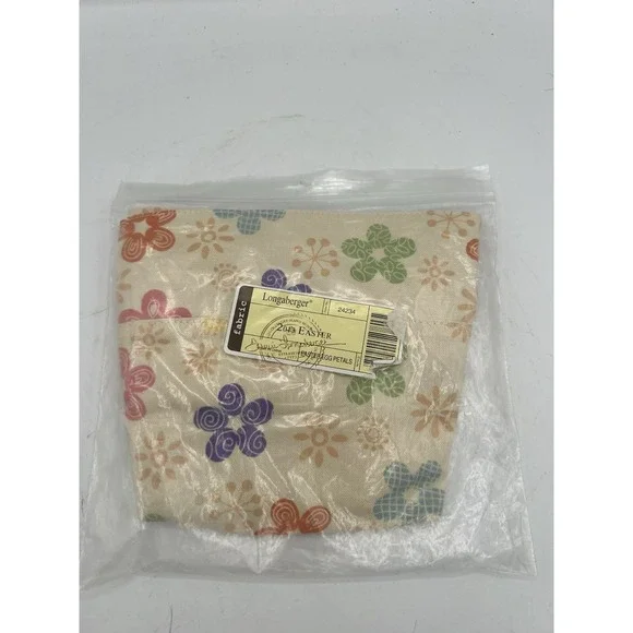 🌼 Longaberger 2013 Easter Basket Liner – Easter Egg Petals‎ Pattern 🌼