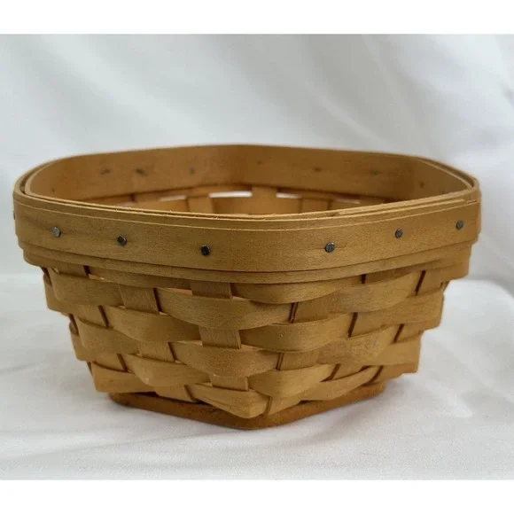 2002‎ Longaberger Hexagon Basket with Plastic Protector – 6