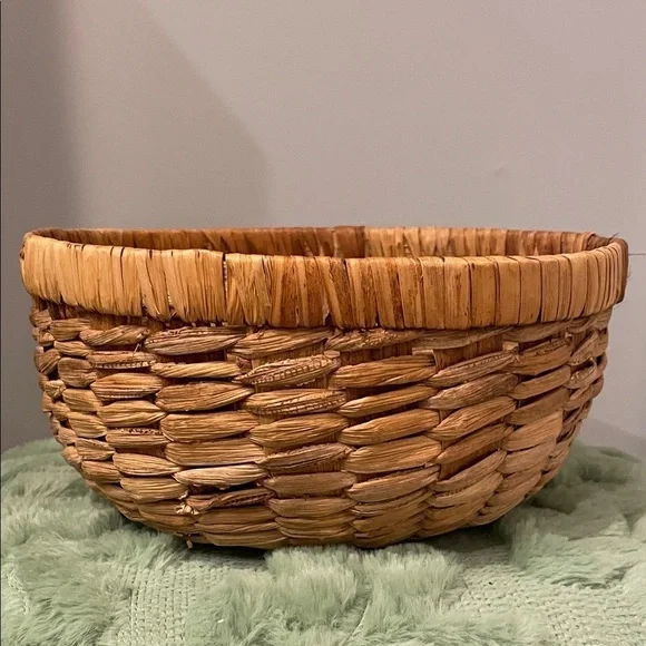 Handwoven Natural Brown Basket