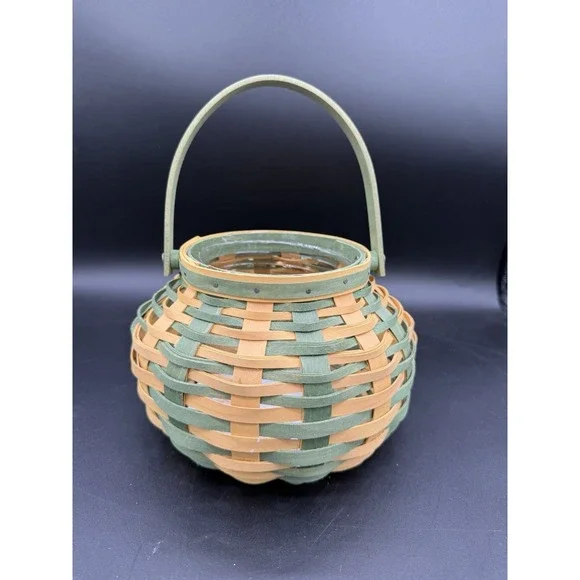Longaberger 2009 Small Gourd Basket 🧺🎃 w/ Protector – Retired Collectible