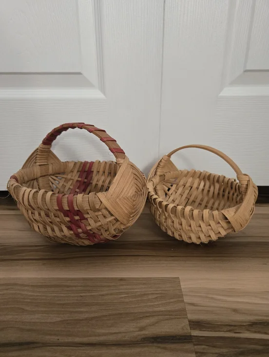 Vintage Handmade Gods Eye Egg Baskets