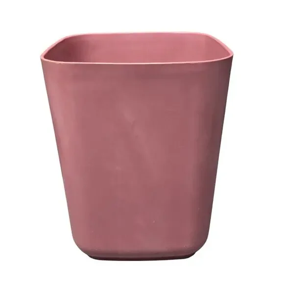 Vintage Aquetta Ware Blush Pink Small Square Plastic Trash Can