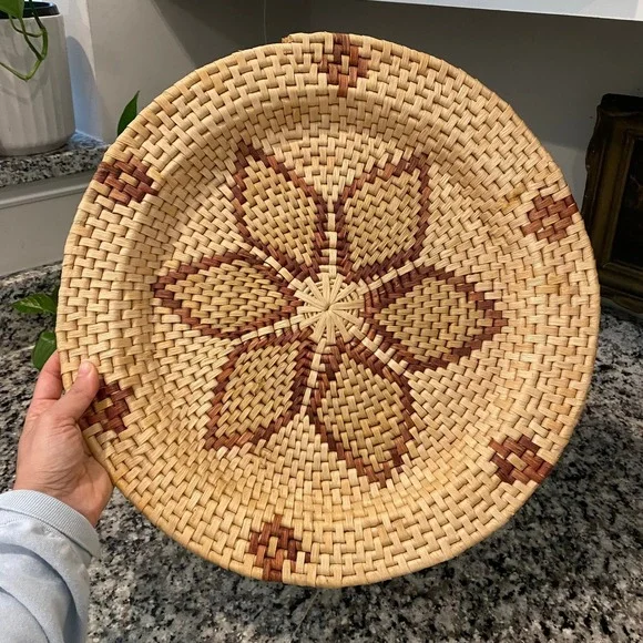 African Palm Leaves Basket