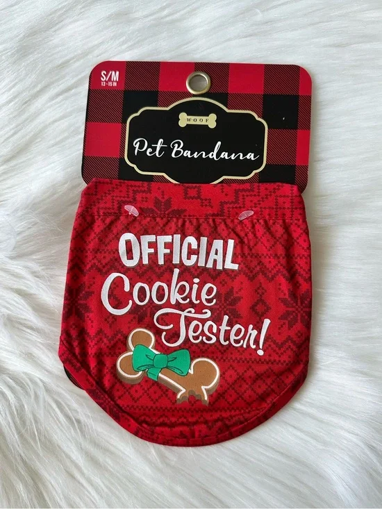 Go In Style Red Pet Christmas/ Holiday Bandana S/M