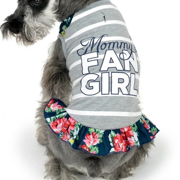 ❤️10/$13 New mommy's fan girl dog dress