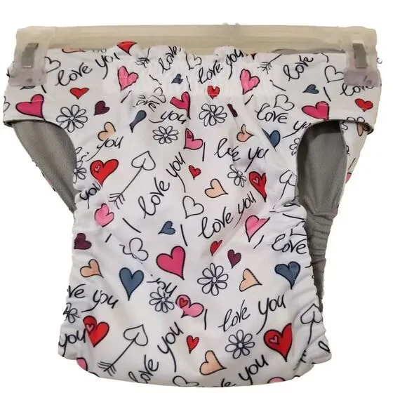 Cute Bone Dog Diaper Valentines Large Love‎ Heart