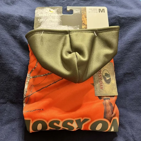 Mossy Oak Orange Camo Medium Dog Hoodie