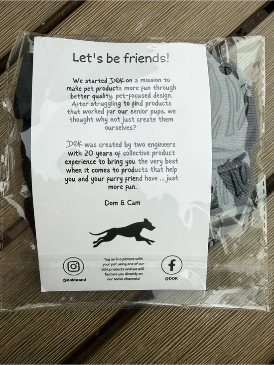 DOK Dog Socks Non Slip Senior Dog Grip Socks Adjustable Pet Booties Set